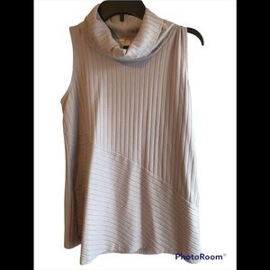 Ann Taylor Sleeveless Bunch-Neck